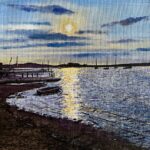 "Evening. Brancaster" An oil painting by Rory Browne